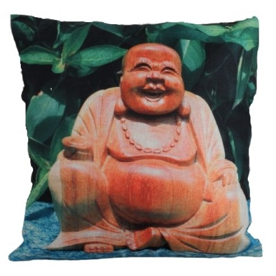 Housse de Coussin Bouddha Riant