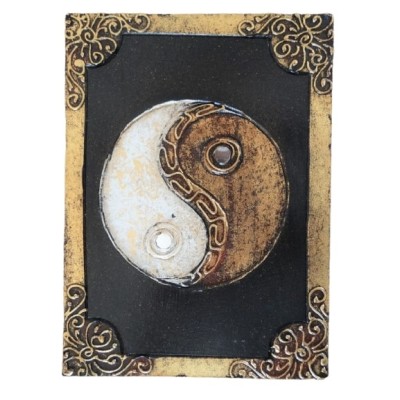 Boite Yin Yang dorée 19cm