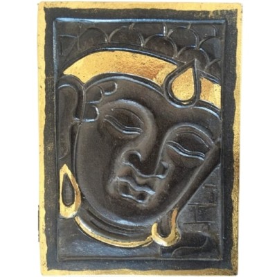Boîte Bouddha noir et or 24cm