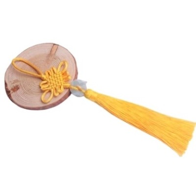 Grand Talisman Feu jaune Pièce Jade vert