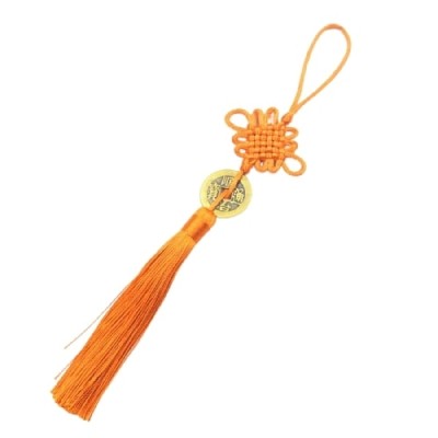 Grand Talisman Feu orange Pièce de Monnaie Chinoise