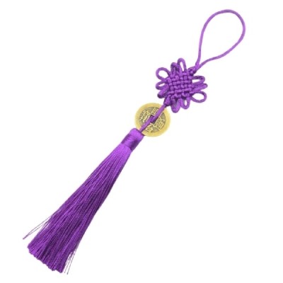 Grand Talisman Feu violet Pièce de Monnaie Chinoise