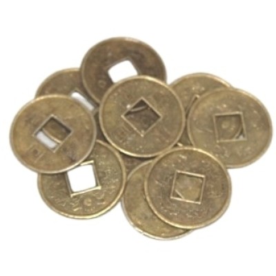 Lot 10 Pièces de Monnaie Chinoise 15mm