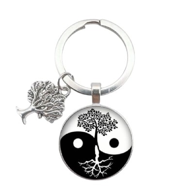 Porte Clés Arbre de Vie Protecteur Yin Yang