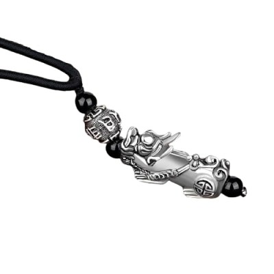 Suspension Pendentif Pi Yao argenté