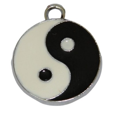 Pendentif Yin Yang Noir et Blanc