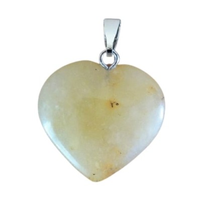 Pendentif Coeur en Calcite