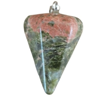 Pendentif Pendule en Unakite