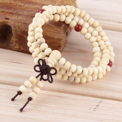 Bracelet de Prières Tibétain beige