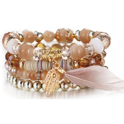 Bracelet Talisman Perles beiges