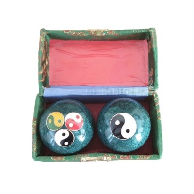 Boules Qi Gong Triple Yin Yang vertes