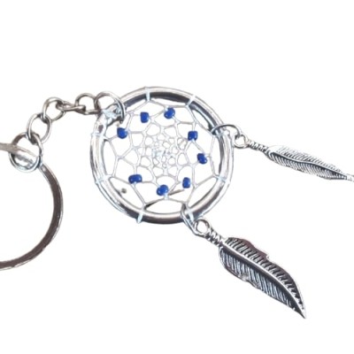 Porte Clés Attrape Rêves bleu