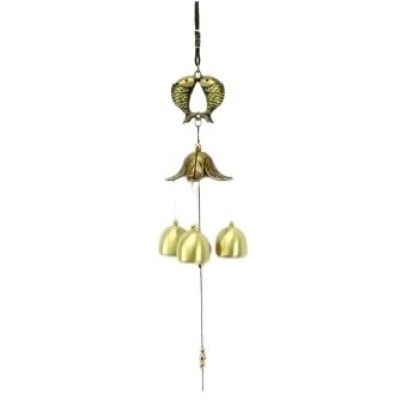 Carillon Double Carpes Koi 3 Clochettes