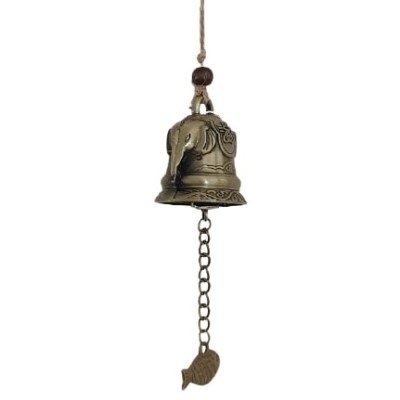 Carillon Suspension Cloche Double Eléphants