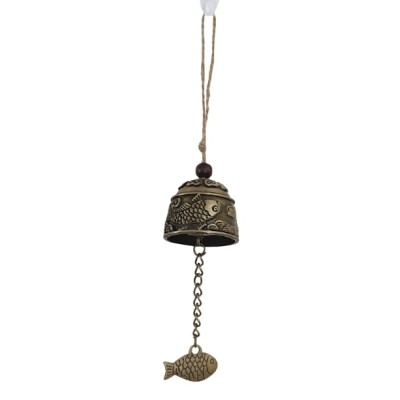 Carillon Suspension Cloche Double Carpes Koi