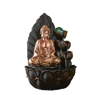 Grande Fontaine Bouddha dans Lotus