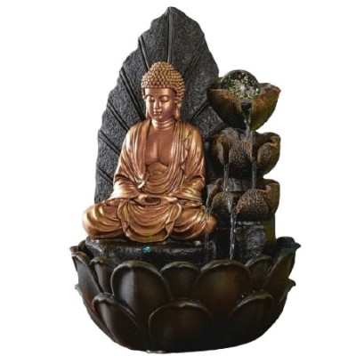 Grande Fontaine Bouddha dans Lotus