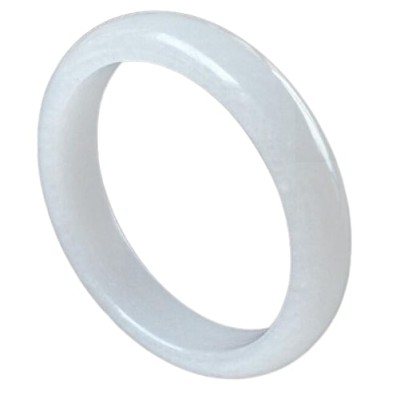 Bracelet Jonc en Jade blanc 55mm