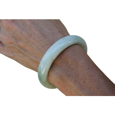 Bracelet Jonc en Jadéite verte 59mm
