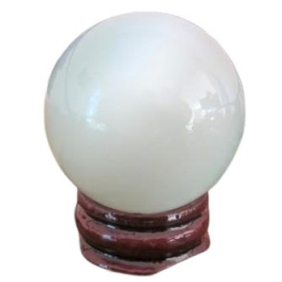 Boule d'Oeil de Chat blanc 40mm