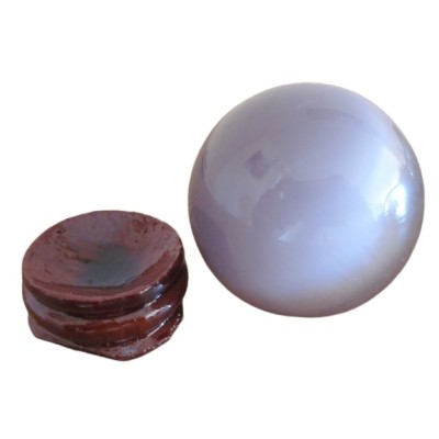 Boule d'Oeil de Chat violet  40mm
