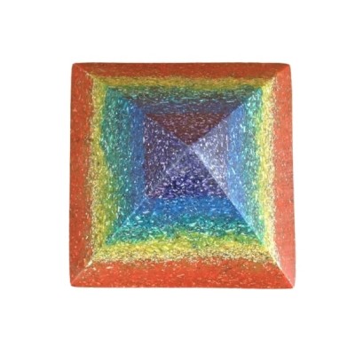 Grande Orgonite Pyramide des 7 Chakras