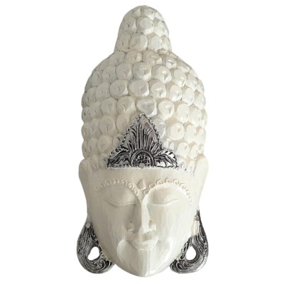 Masque Bouddha de la Sagesse blanc 50cm