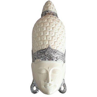 Masque Bouddha de la Sagesse blanc 80cm