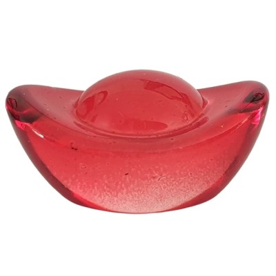 Lingot de la Richesse Cristal rouge 35mm