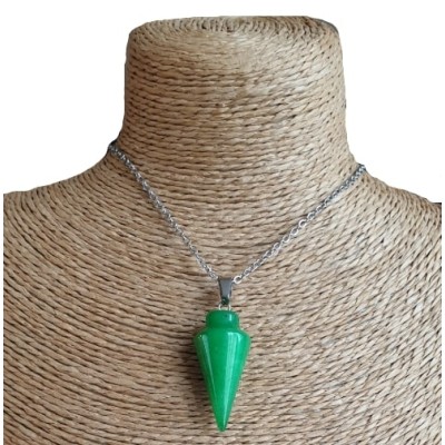 Collier Pendule en Jade Malay,