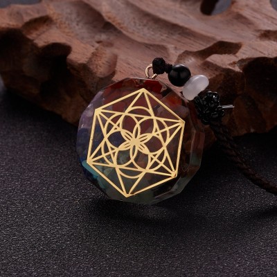 Collier Orgonite Chakras Graine de Vie