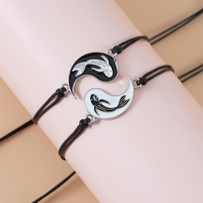Bracelets Couple Yin Yang Poissons Carpes