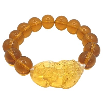 Bracelet Pi Yao Cristal jaune, Elément Feu