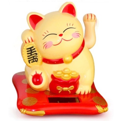 Chat Maneki Neko beige