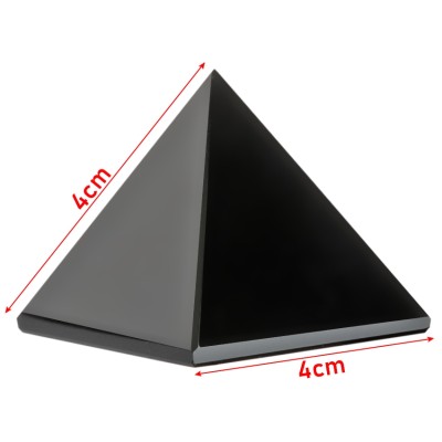 Pyramide en Obsidienne Noire 40mm