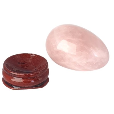 Oeuf en Quartz rose 45mm