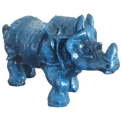 Statue Rhinocéros bleu