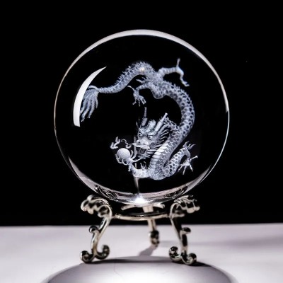 Boule de Cristal Dragon 60mm