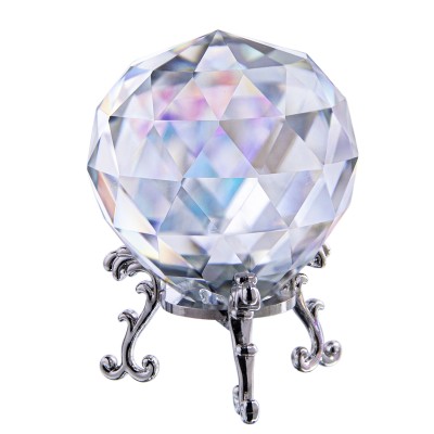 Boule de cristal feng shui en Quartz asiatique, 80mm, Rare, claire, sphère  de cristal, décoration de Table, bonne chance, livraison gratuite -  AliExpress