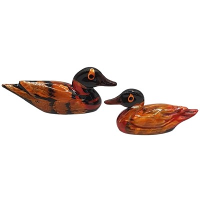 Statues Couple de Canards Mandarins 65mm