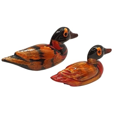 Statues Couple de Canards Mandarins 65mm