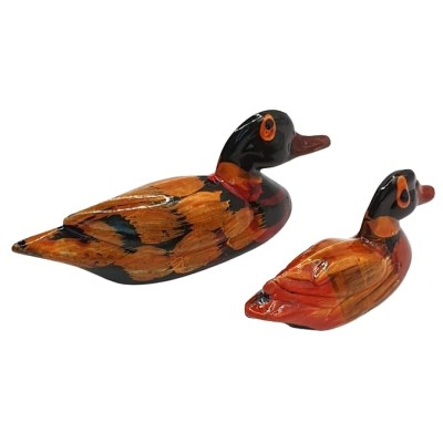 Statues Couple de Canards Mandarins 80mm