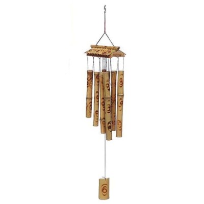 Carillon Pagode Bambou beige 8 Branches
