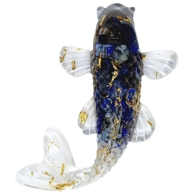 Figurine Poisson Carpe en Lapis Lazuli