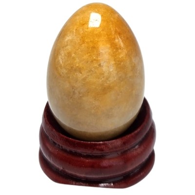 Oeuf en Jade jaune 30mm