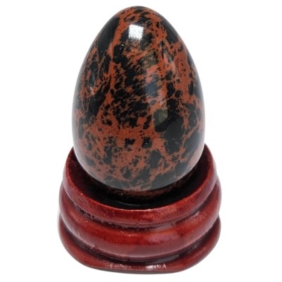 Oeuf en Obsidienne Acajou 30mm