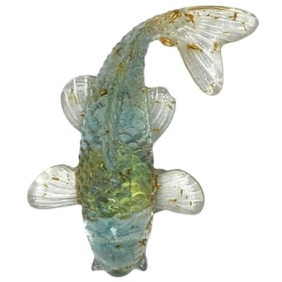 Figurine Poisson Carpe bleu