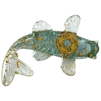 Figurine Poisson Carpe bleu