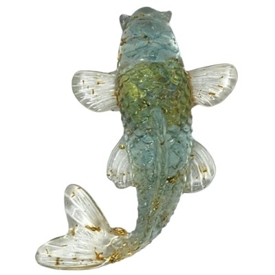 Figurine Poisson Carpe bleu