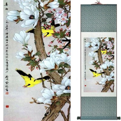 Kakemono Fleurs de Magnolia Printanier
